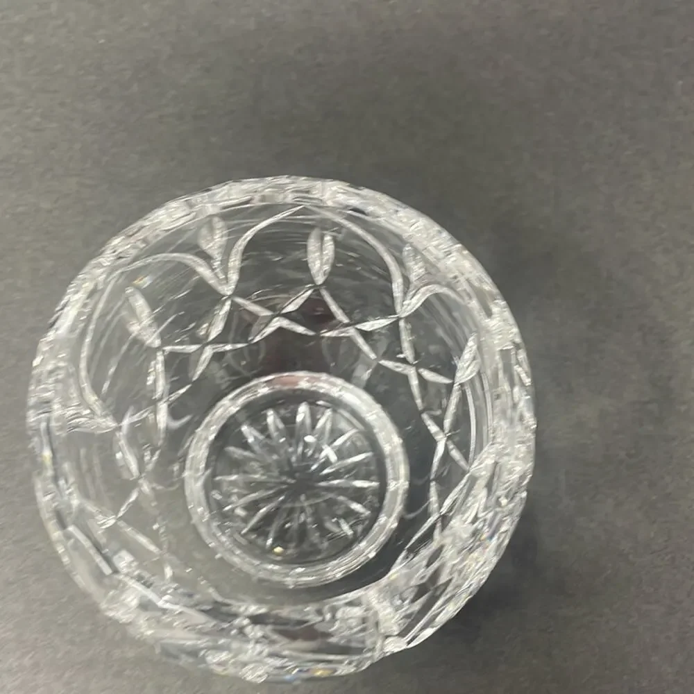 Vintage Cut Glass Crystal Creamer & Sugar Bowl with Lid